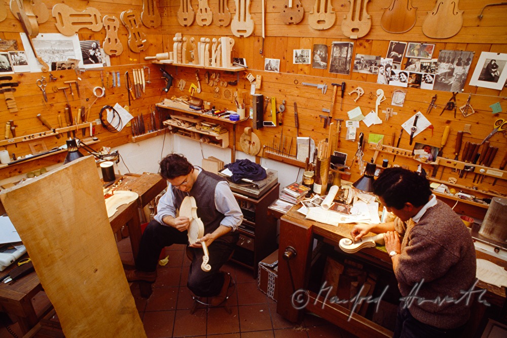 Werkstatt des Geigenbauers Bonizelli