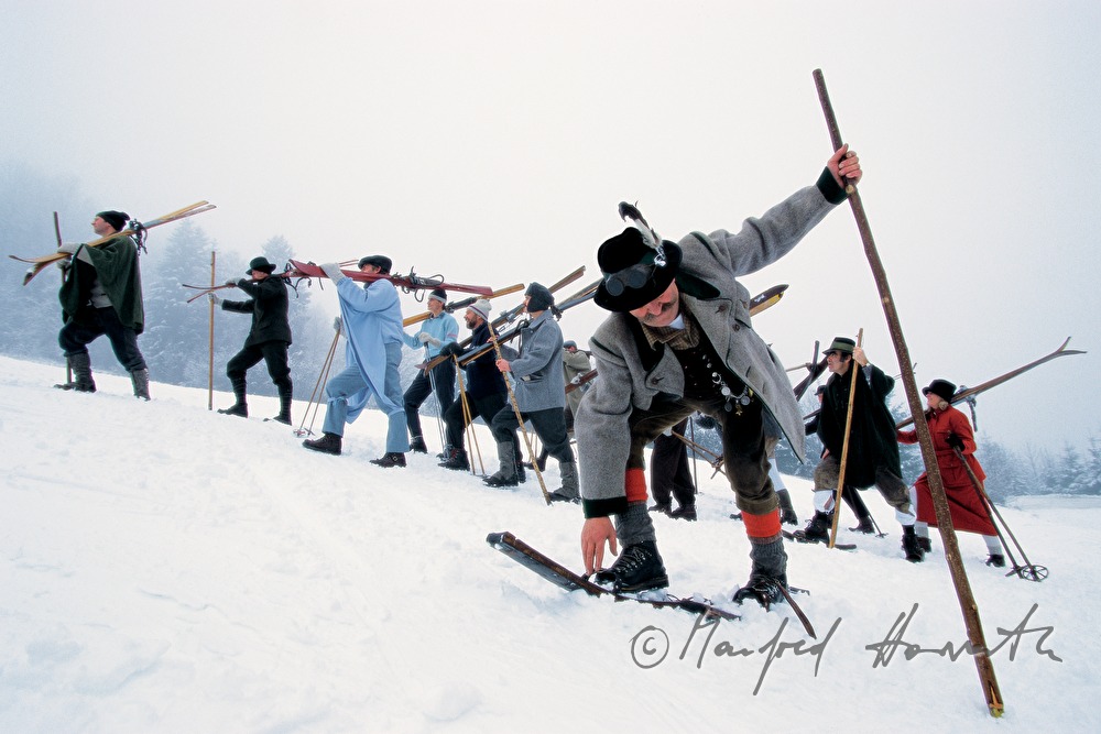 Nostalgie-Skifahren am Semmering