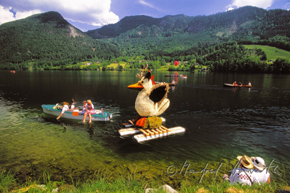 Bootsparade auf dem Grundlsee