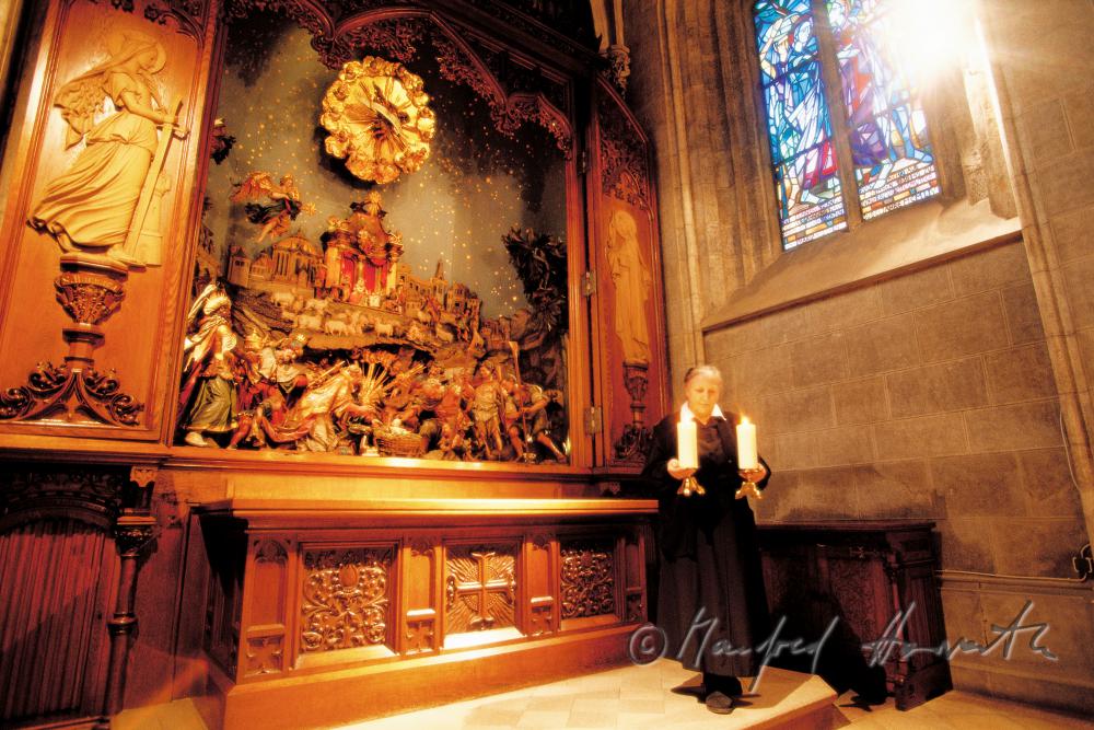Weihnachtskrippe in der Stiftskirche