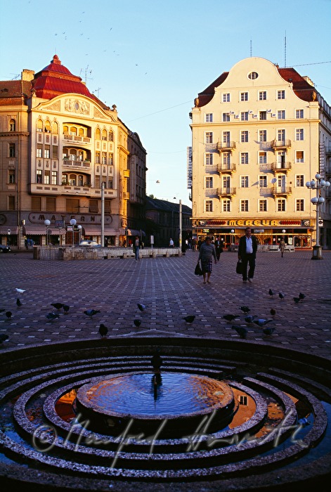 Hotel Timisoara und Brunnen
