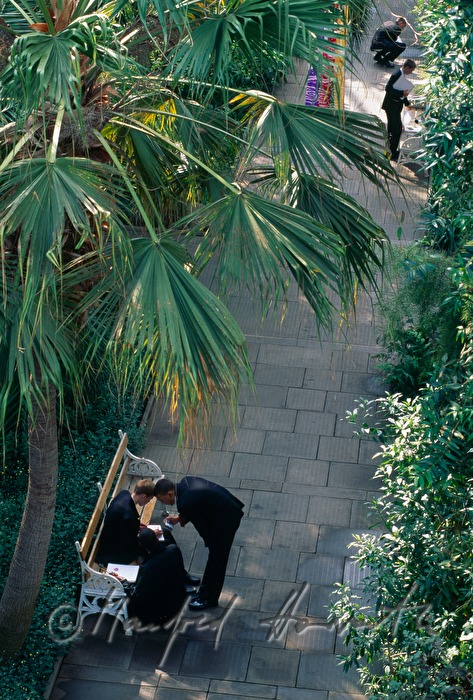 Palmenhaus, Schüler in Schuluniform