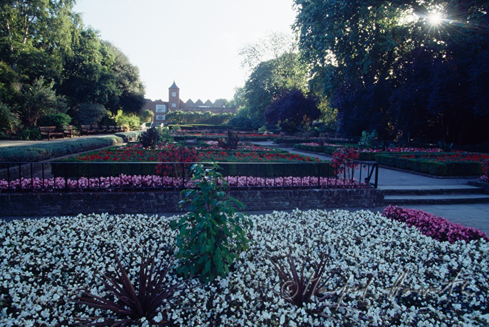 architektonischer Garten und Holland Haus
