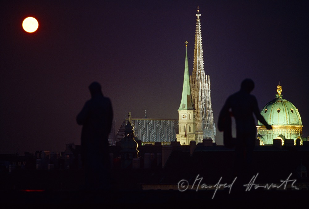 Michaelerkirche, Stephansdom und Michaelerkuppel