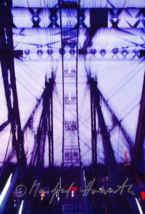 Wiener Riesenrad, Blick in das Gestänge