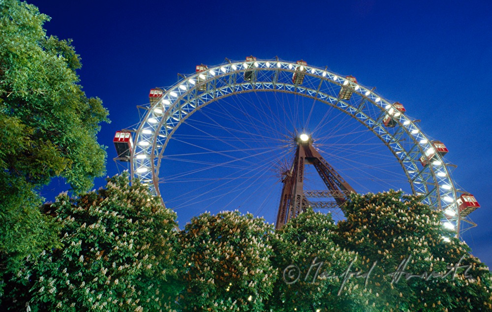 Wiener Riesenrad, Blick von der Prater Allee