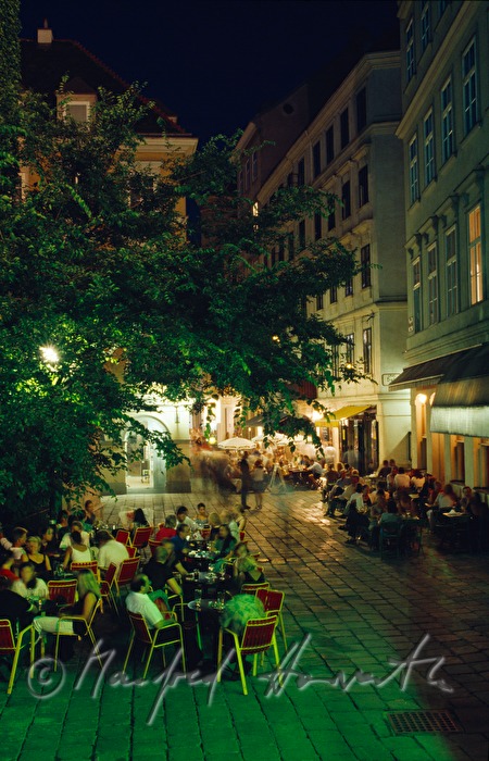 Gastgarten im Ausgehviertel (Bermudadreieck)