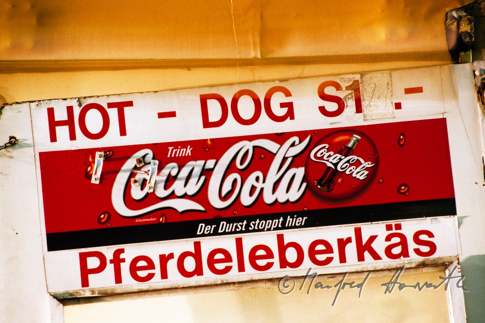 Schild einer Fleischerei