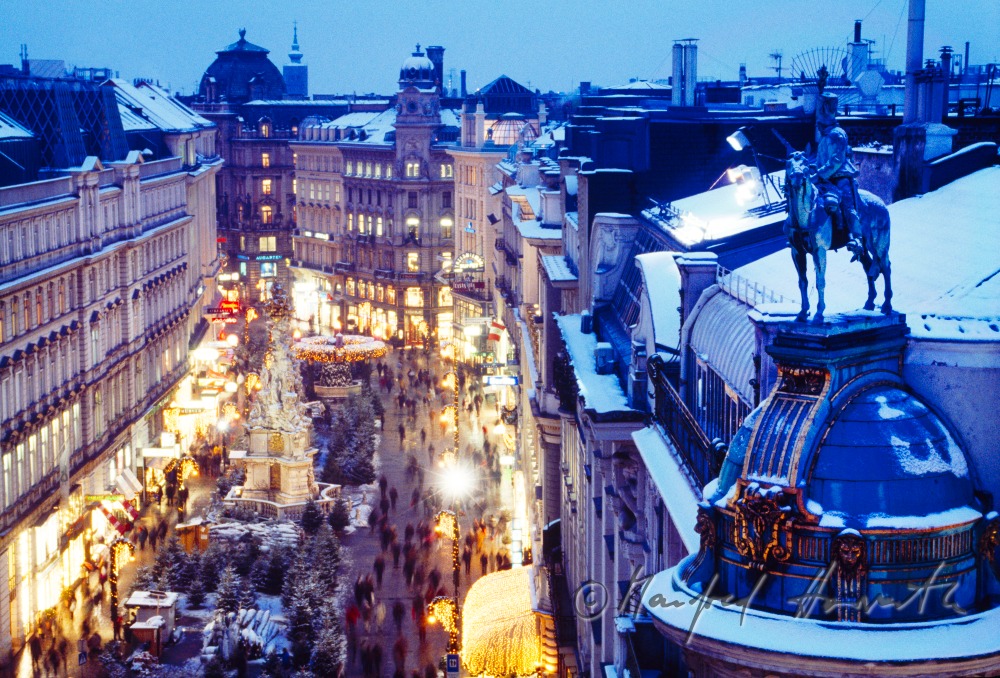 Weihnachtsmarkt, Blick von oben