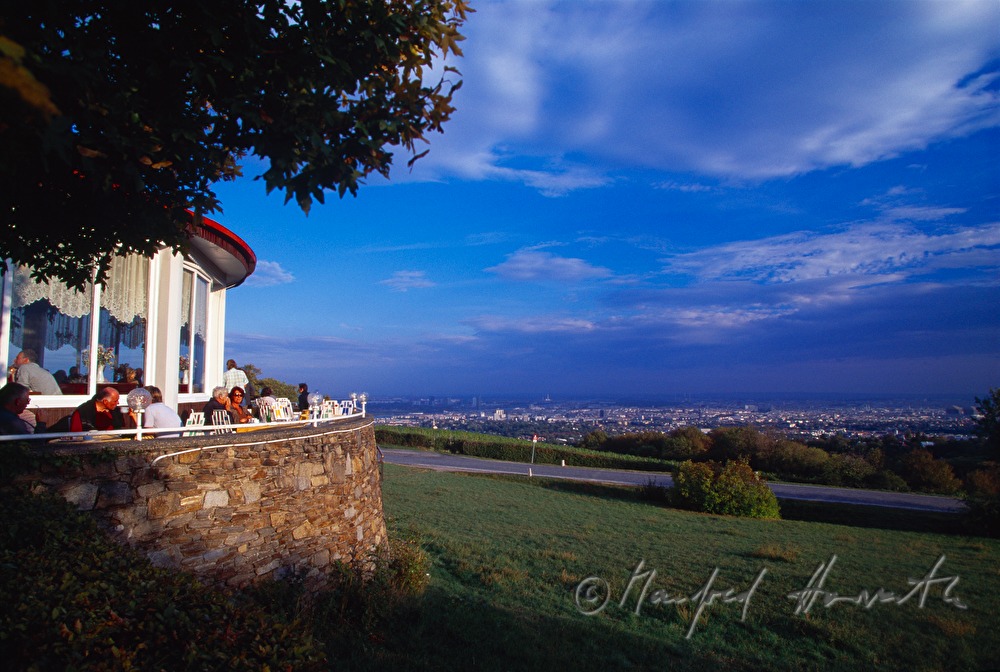 Cafe Cobenzl mit Wien-Blick
