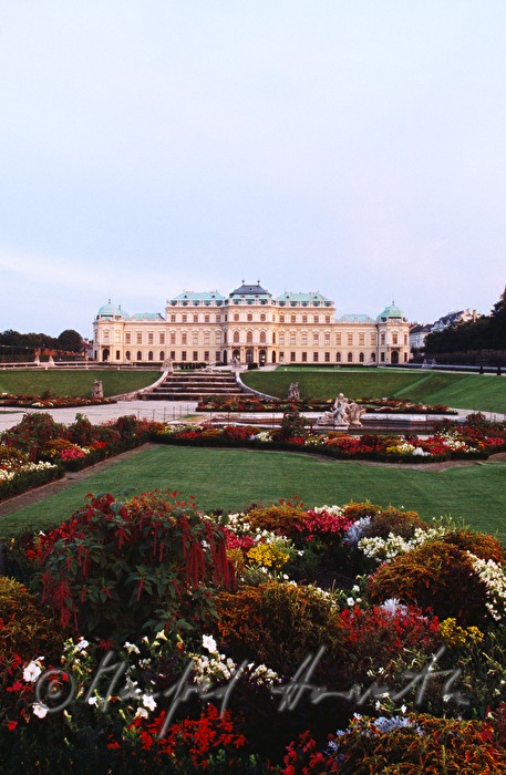 Oberes Belvedere mit Garten
