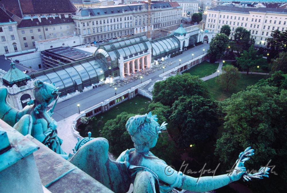 Blick vom Dach der Hofburg