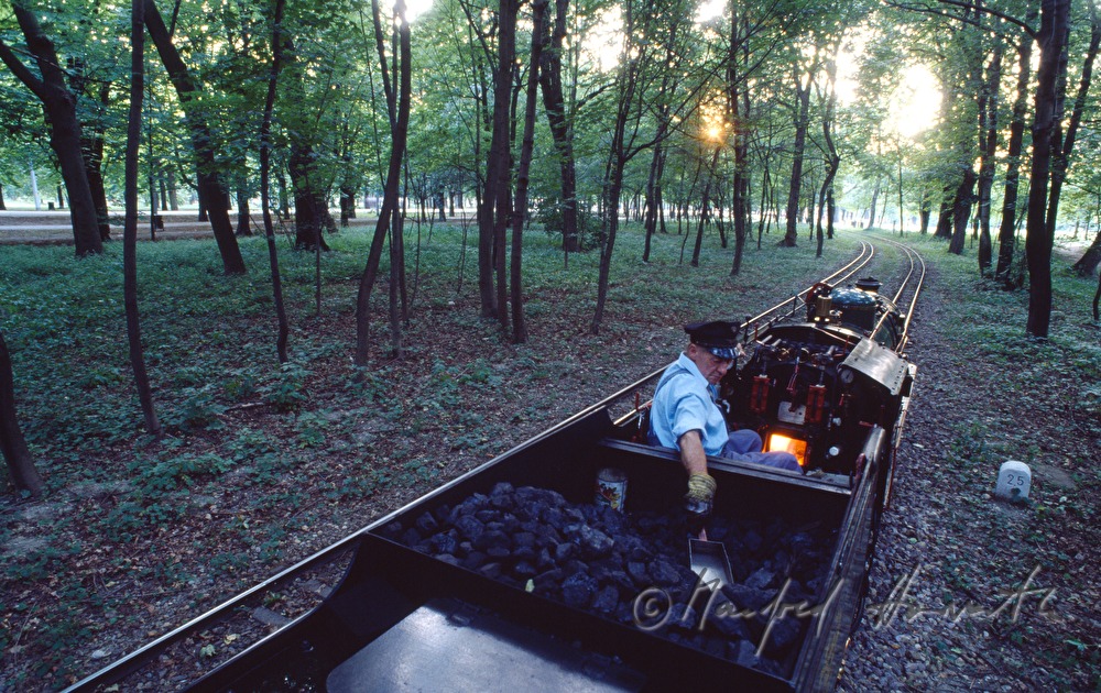 Liliputbahn mit Dampfmaschine