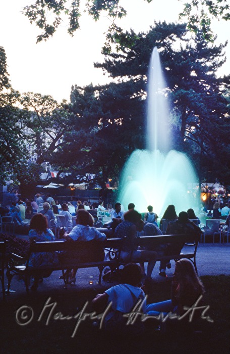 Säulenbrunnen im Rathauspark