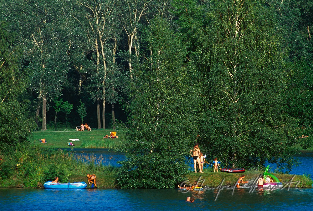 Badesee des Aubad in den Donauauen
