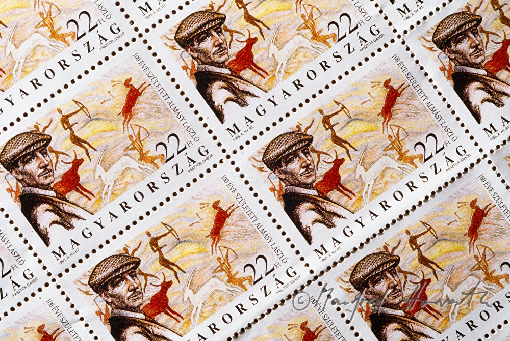 ungarische Briefmarke von Almásy László Ede