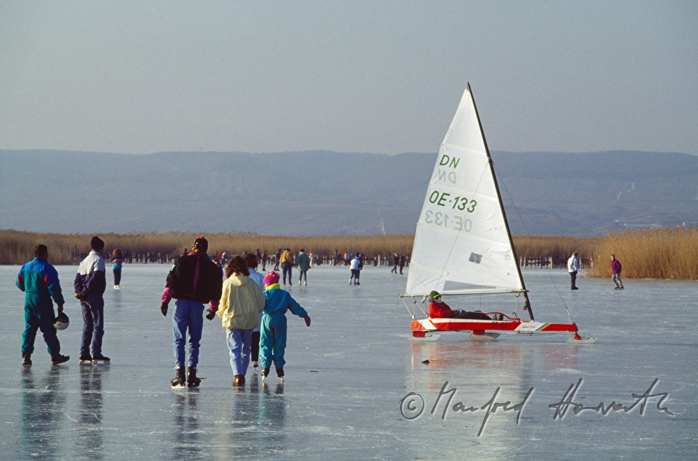 Eissegler und Eisläufer