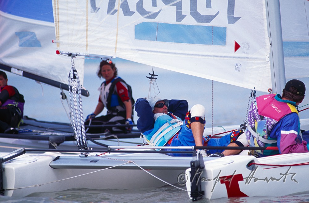 Segler bei einer Regatta