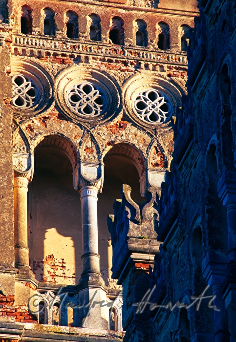 Detail der Fassade von Schloß Rotenturm
