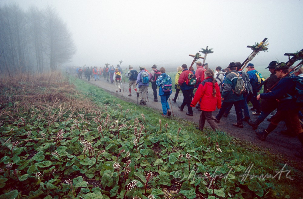Pilger auf dem Weg zum Veitsberg