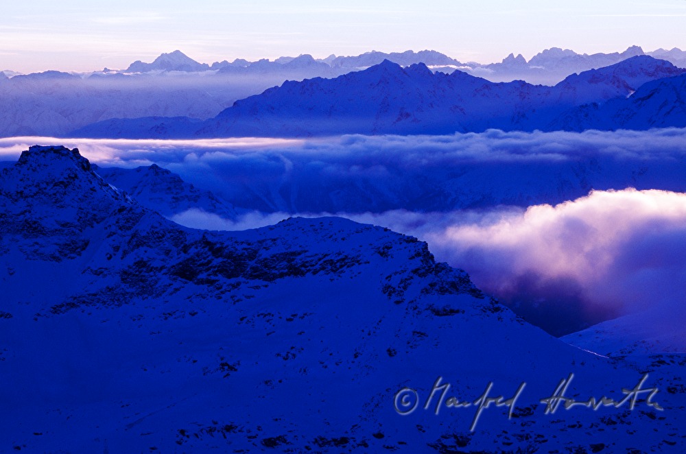 Blick über die Schultz Gruppe zum Grossglockner