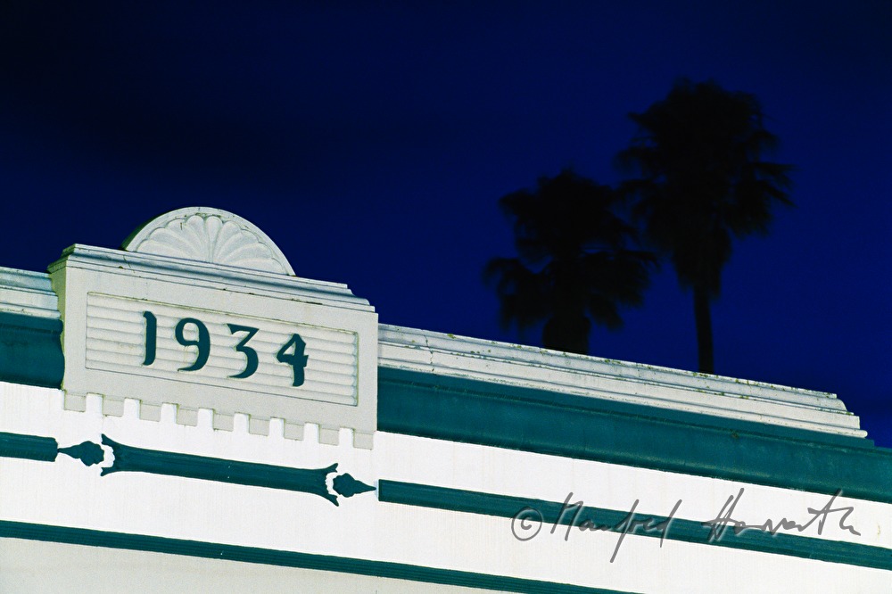 Detail an Art Deco Haus an der Emerson Street