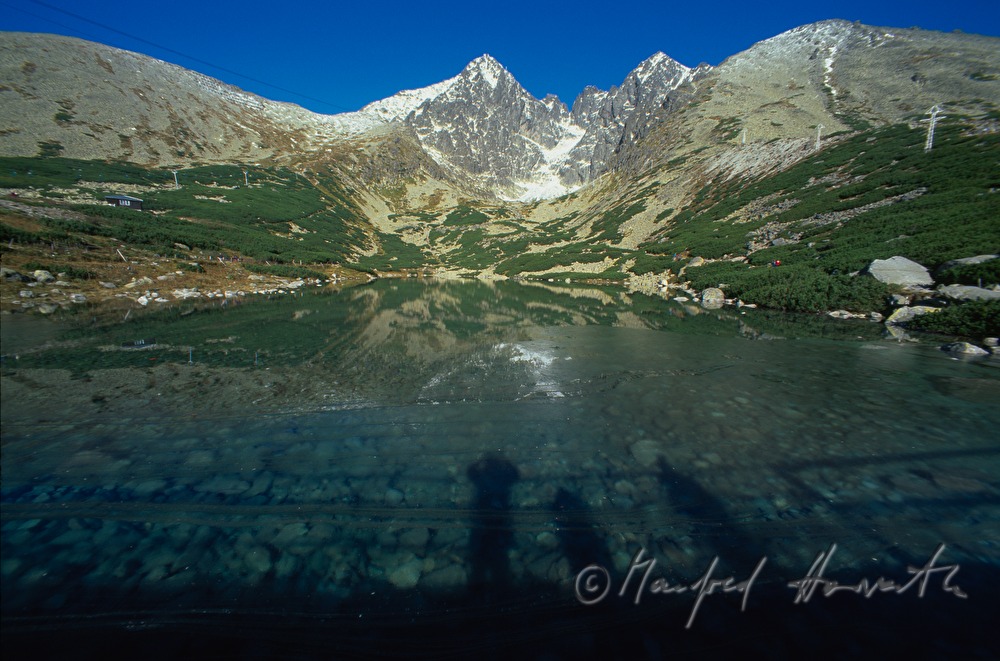 Bergsee und Lomnický štít (Lomnitzer Spitze)