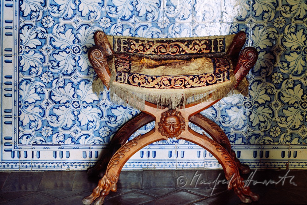 Hocker im Schlafzimmer von Philipp II. im Königspalast