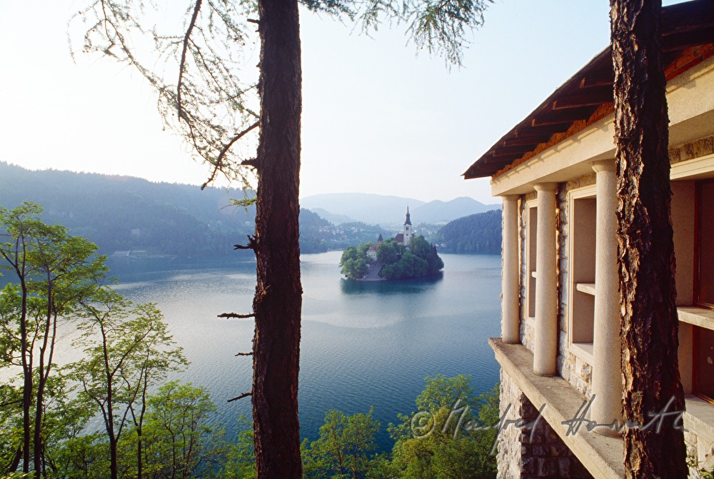 Hotel Vila Bled, Blick vom Cafe
