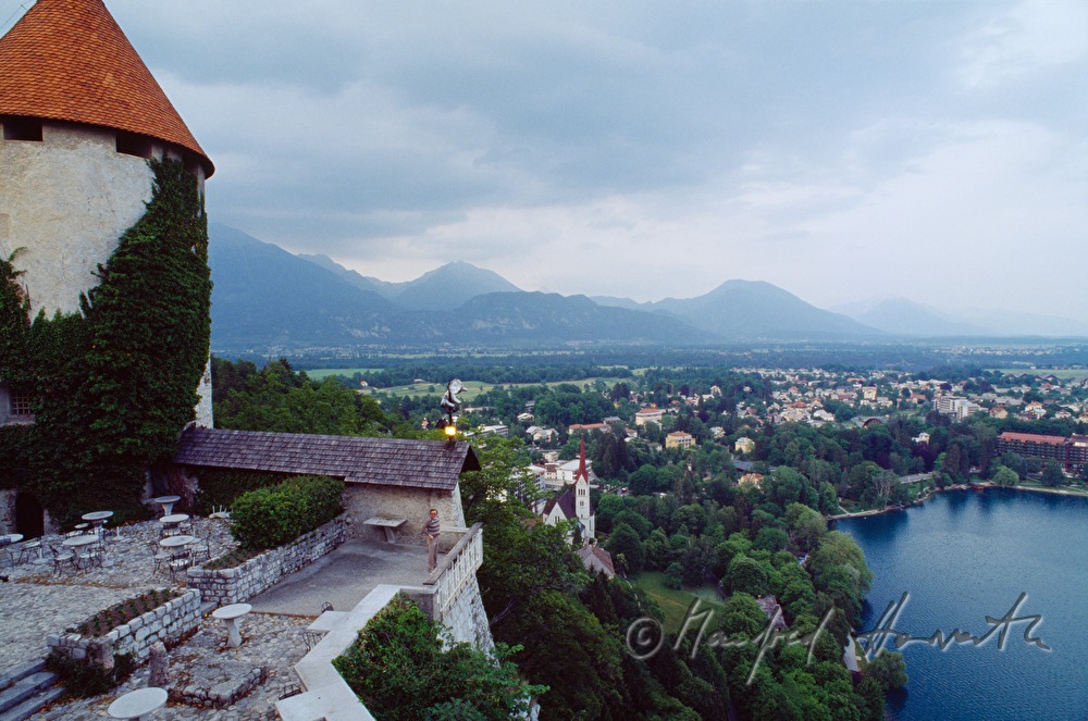 Burg Bled, Blick auf den Bleder See