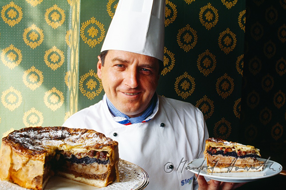 Grandhotel Toplice, Koch mit Gibanica-Torte