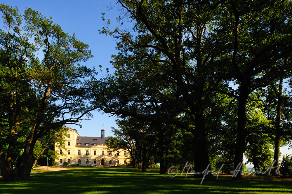 Chateau Mcely, Ansicht vom Park