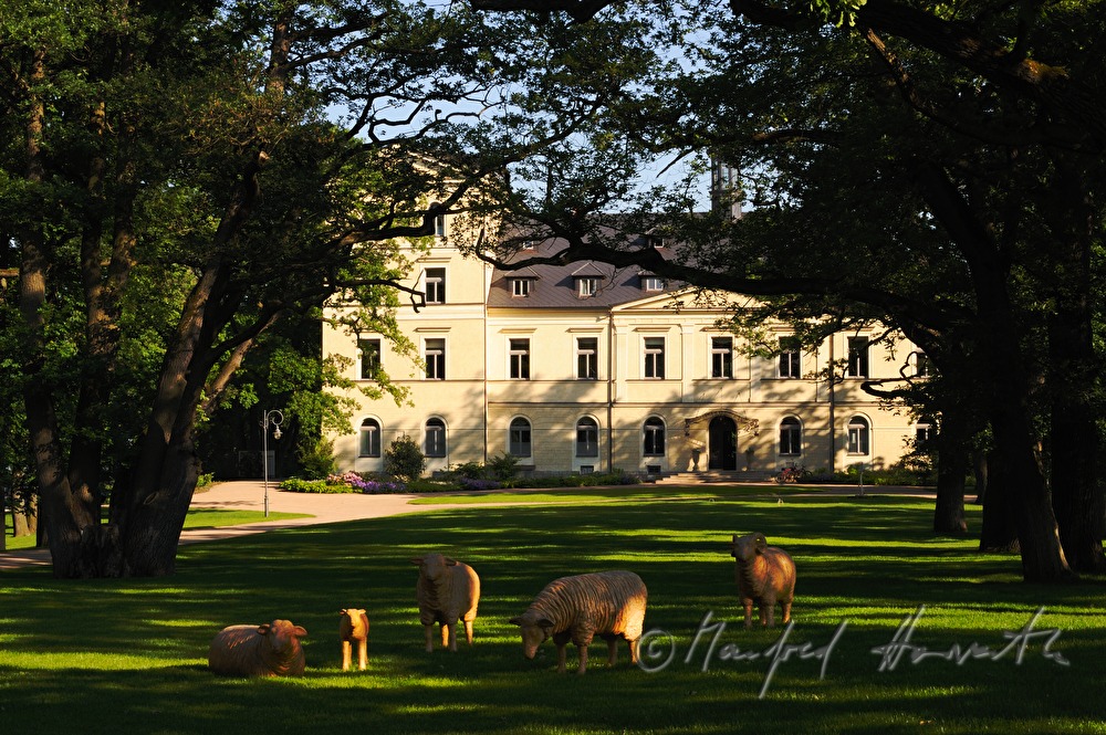 Chateau Mcely, Ansicht vom Park