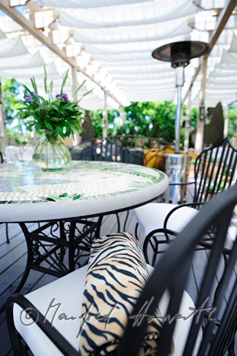 Chateau Mcely, Garten-Terrasse