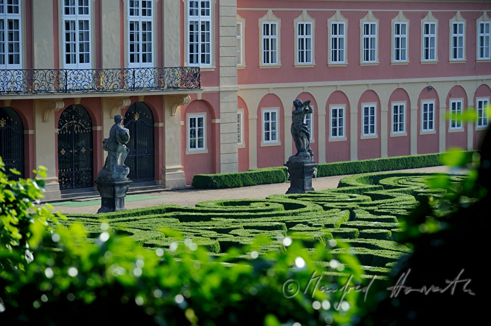 Schloss Dobris, Gartenfront, Barockgarten
