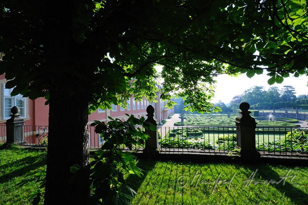 Schloss Dobris, Gartenfront, Barockgarten