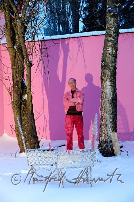Galerist Nick Treadwell in seinem Museum