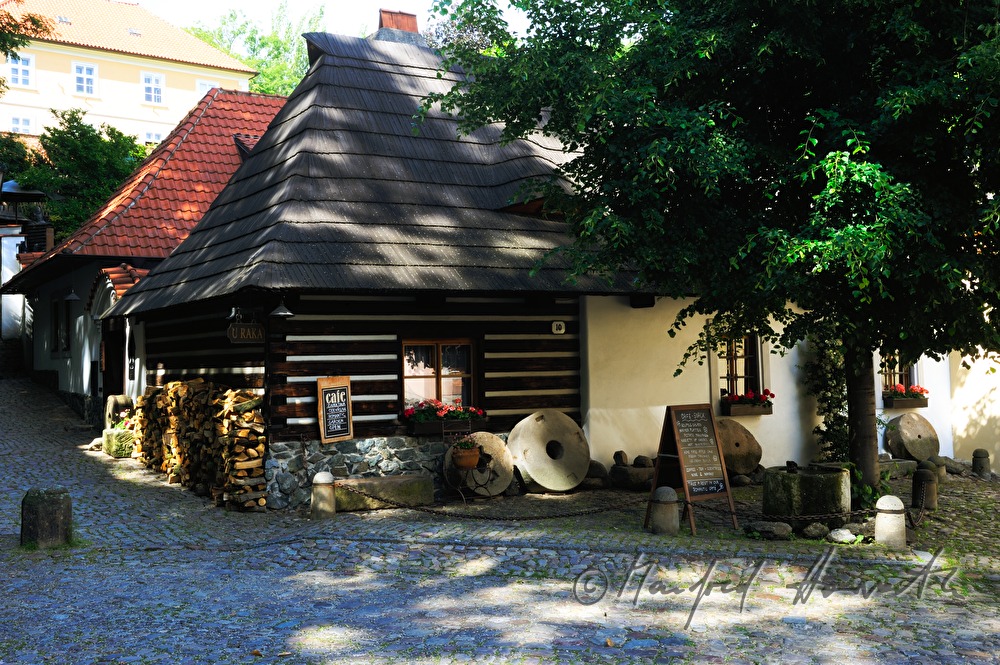 Hotel U Raka, Blick von der Černínská Strasse