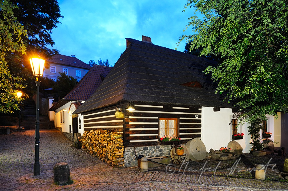 Hotel U Raka, Blick von der Černínská Strasse