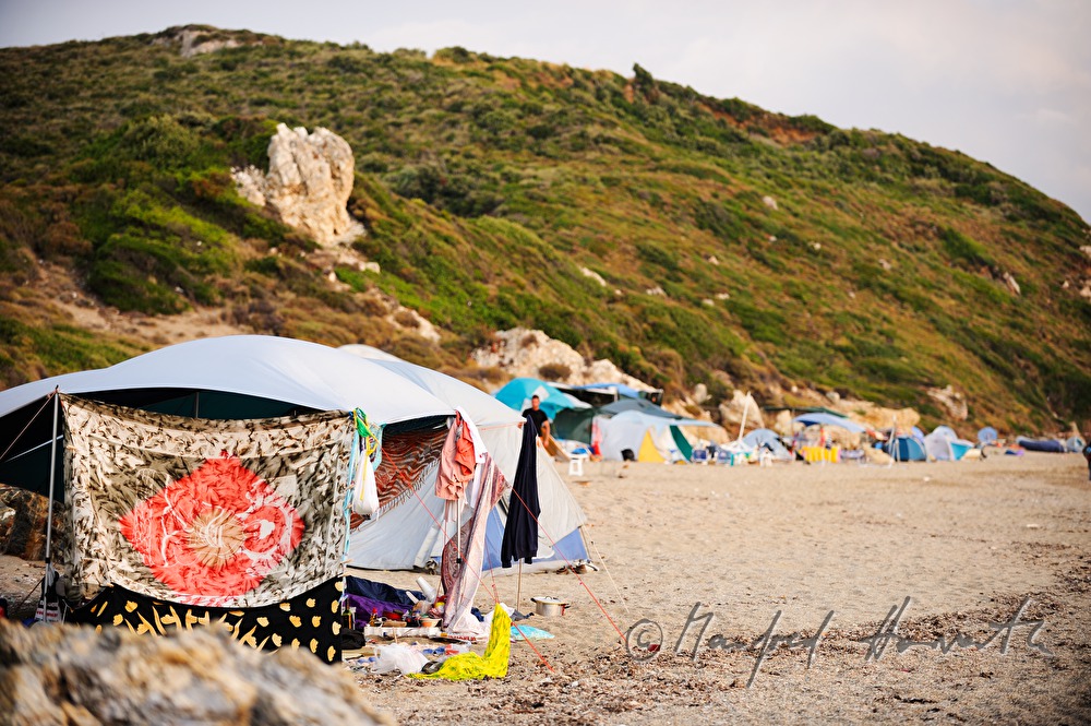 Zelte am Strand