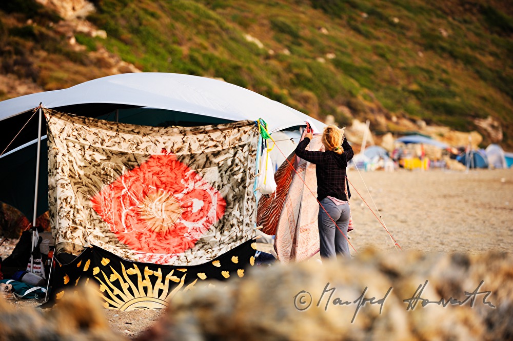 Zelte am Strand