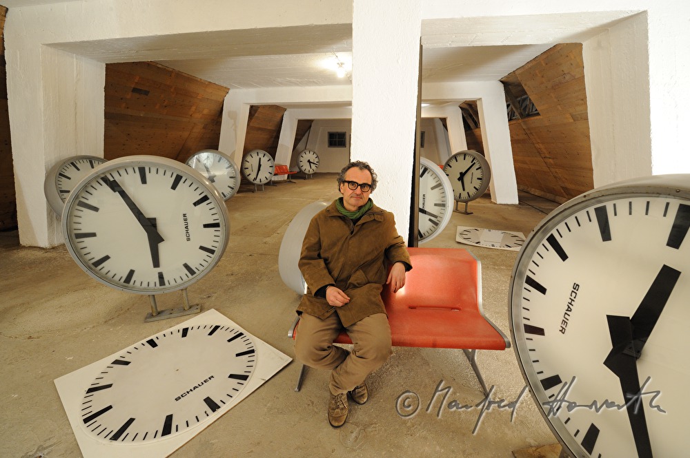 Joachim Eckl in seinem Atelier