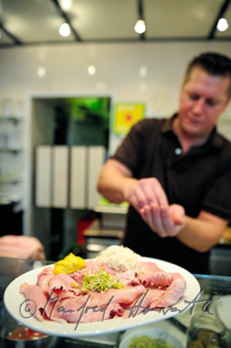 Restaurant Porcus, Beinschinken mit Kren