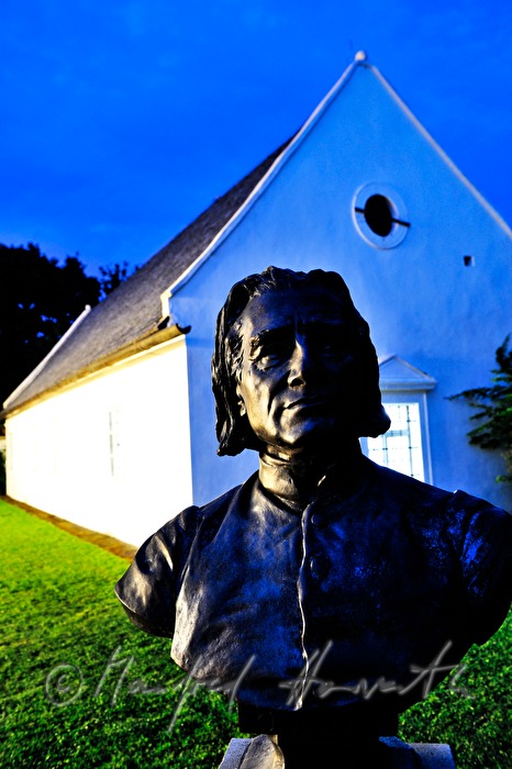Büste von Franz Liszt vor seinem Geburtshaus
