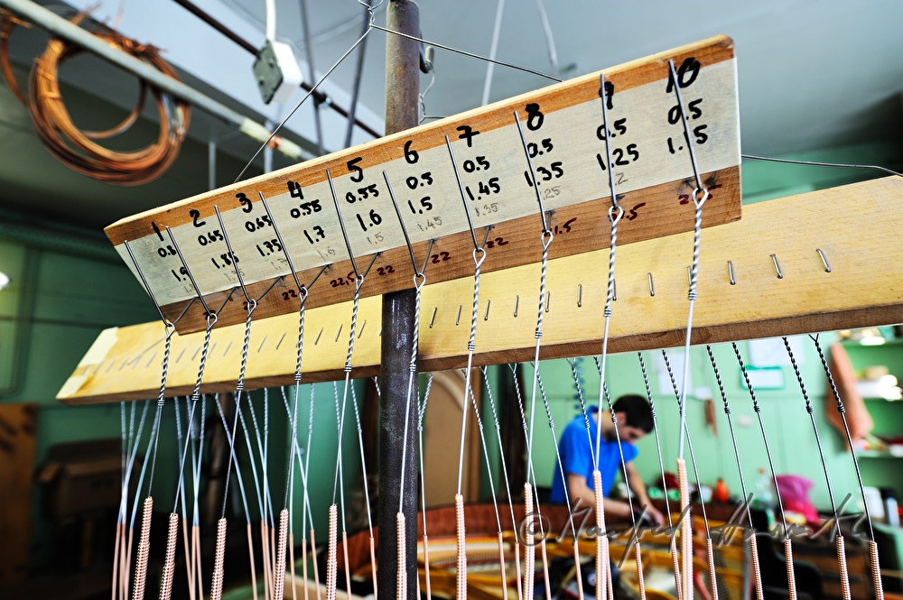Spieltische für Klaviere in der Fertigungsabteilung