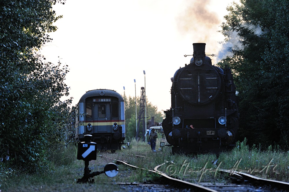 Dampflokomotive kkStB 190.13 vor dem Eisenbahnmuseum Strasshof
