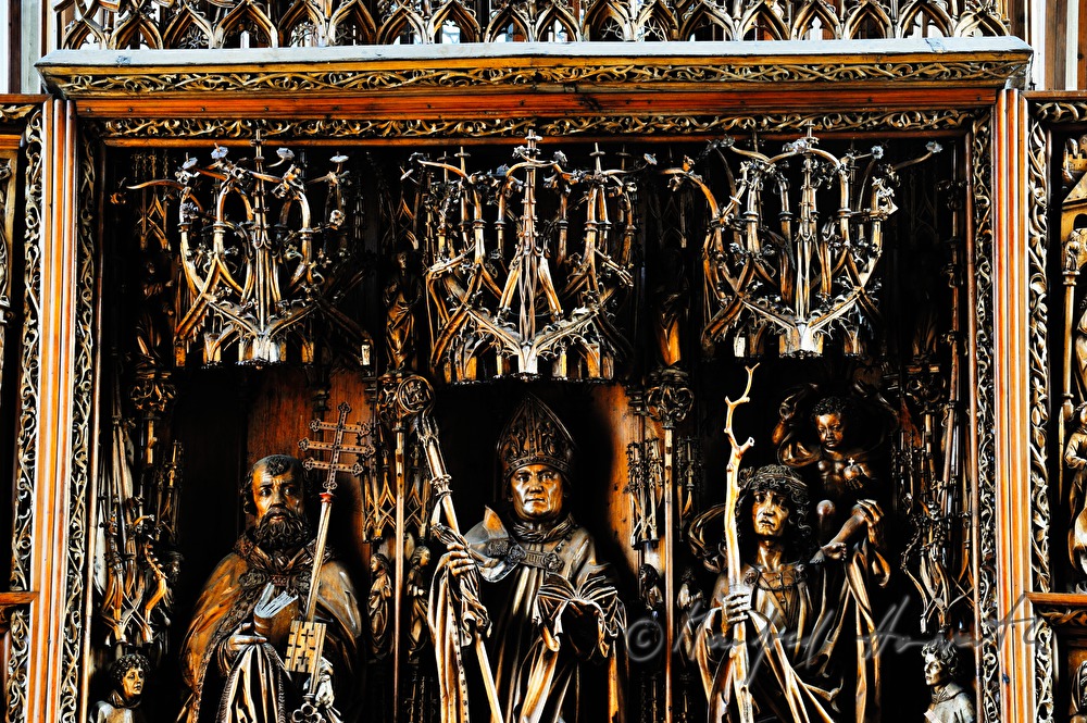 gotischer Flügelaltar in der Kirche von Kefermarkt
