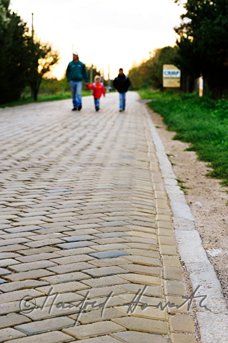 Strassenbelag aus Schattauer Platten