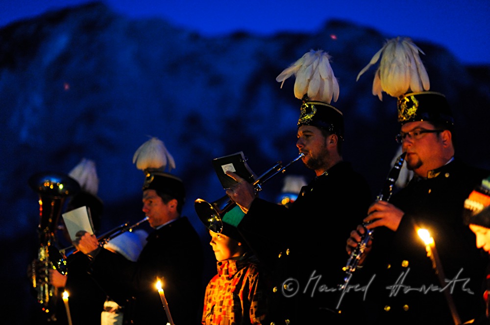 Musikkapelle der Salinen Austria in Tracht