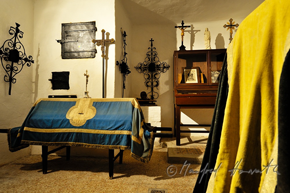Begräbnis-Ausstellungsraum im Museum für Kirchenkunst